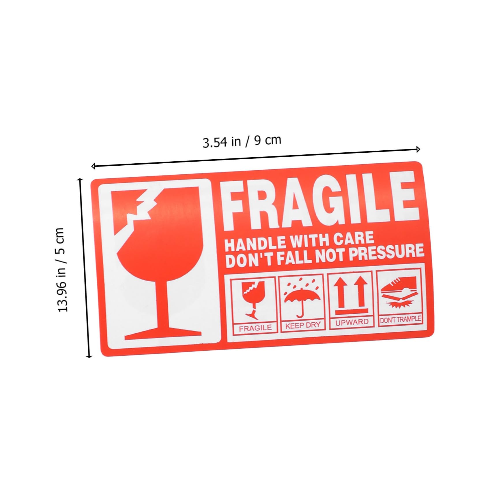 Angoily Étiquette Fragile Avertissement pour Expédition Étiquette Emballage Fragile à Manipuler avec Précaution