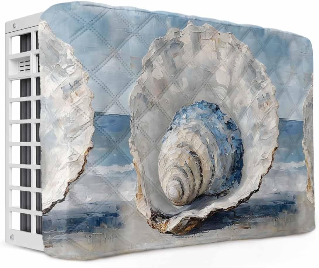 Amazon.com: Coastal Shells Indoor AC Cover for Window Units, Modern ...