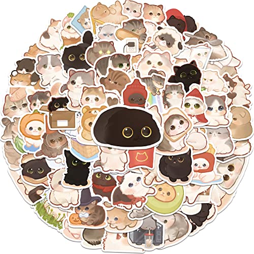 150 Pcs Cute Cat Stickers for Water Bottles, Funny Kitten Sticker...