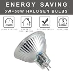 MR16 LED Bulb Non Dimmable 5000K Daylight White 5W AC/DC 12V 50W Halogen Equivalent 500lm GU5.3 Bipin Base 40 Degree Spotlight for Track Recessed Lighting and Outdoor Landscape Lighting 6-Pack