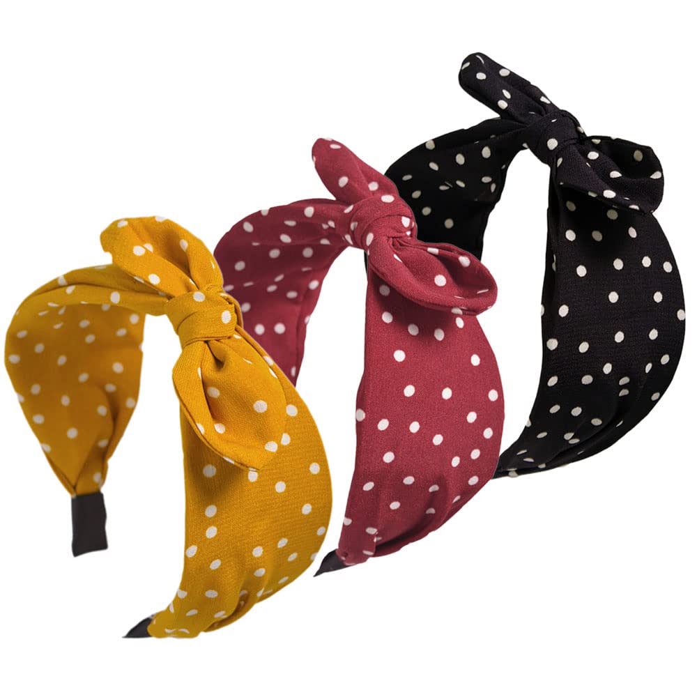 3Pcs Boho ampia fascia coniglio orecchie capelli bande tessuto antiscivolo copricapo elastico Twist capelli Hoop 1920s accessori per le donne ragazze