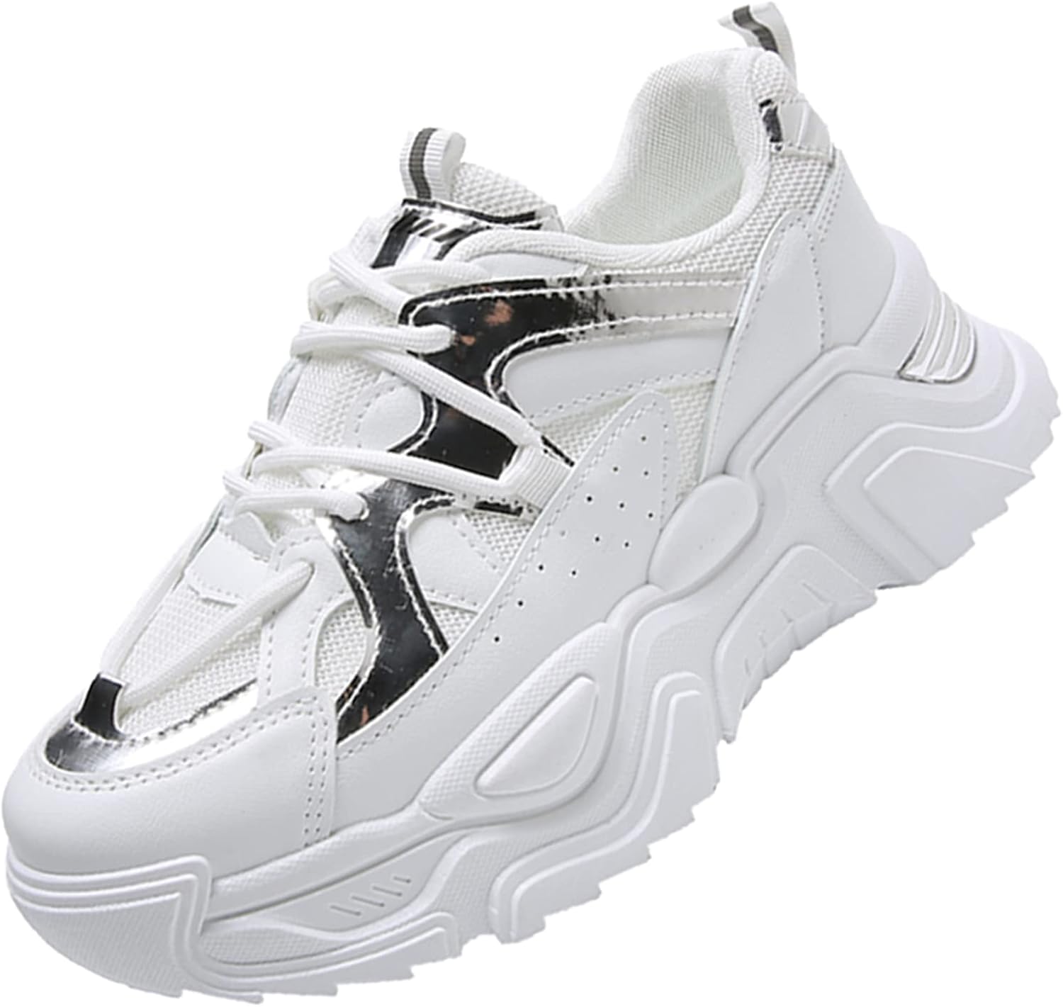 Jumoon 厚底スニーカー レディース 黒 ダッドスニーカー 韓国 宅送 人気 厚底シューズ 軽量 通学靴 運動靴 通勤靴 Cm 5cm厚底 22 0 24 5 身長アップ 美脚 レースアップ ウォーキングシューズ