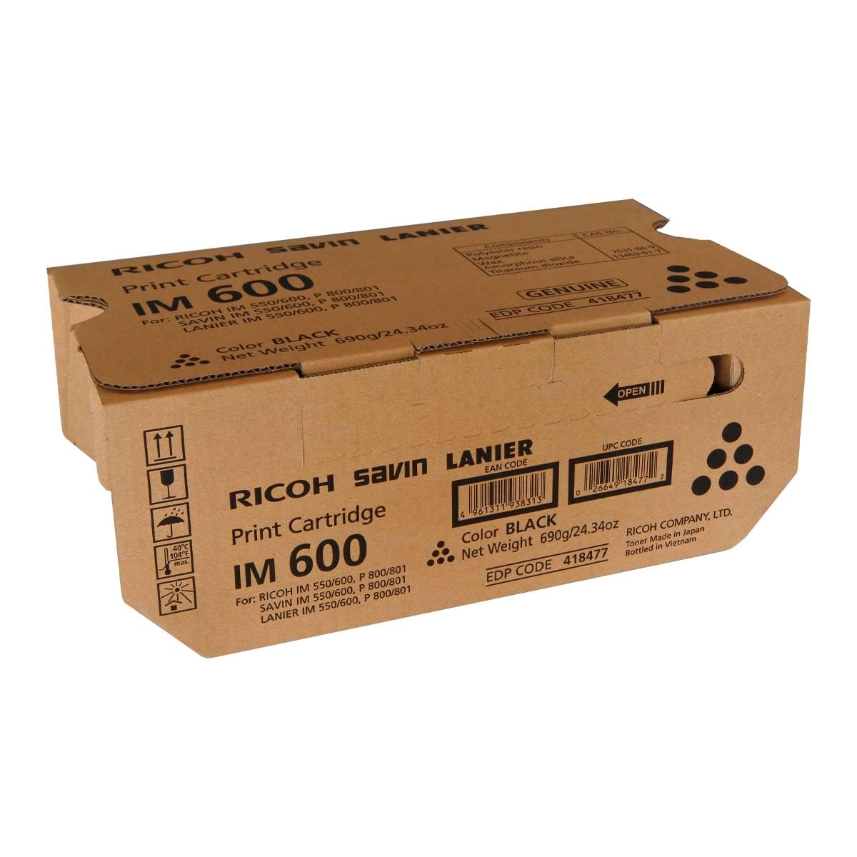 Amazon.com: Ricoh Original Toner Cartridge - Black : Office Products