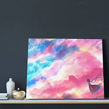 Amazon.co.jp: Braksent アートパネル インテリア絵画 油絵 美しい-青