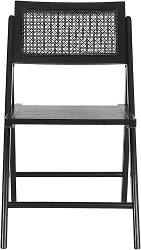 Miniatura 9 de Flash Furniture Galene - Juego de 2 sillas plegables de ratán con marco de madera maciza con respaldo ventilado, perfecto para eventos o asientos