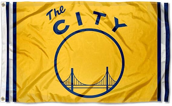 Amazon Wincraft ゴールデンステート ウォリアーズ ザ シティ ロゴ フラッグとバナー 文房具 オフィス用品 文房具 オフィス用品