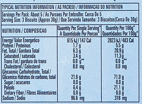 Image of Tiffany Sugar Free Chocolate Cream Sandwich Biscuits, 162g | Healthy Snacks for Diebetic | Sweetened With Splenda (Pack of 2)