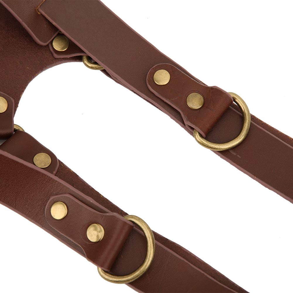 Doppel Kameragurt Leder verstellbar f¨¹r 2 Kameras Brustgurt mit Schulterpolster Hochwertig Robust Fotografie Ausr¨¹stung Digital Kamera Zubeh?r Soft Komfortabel