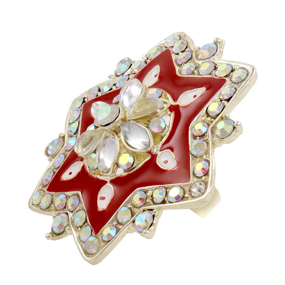 Nakabh Gold Plated Wedding Collection Adjustable Finger Ring For Women (1600162) (B0CFJYHTD4) Amazon Price History, Amazon Price Tracker