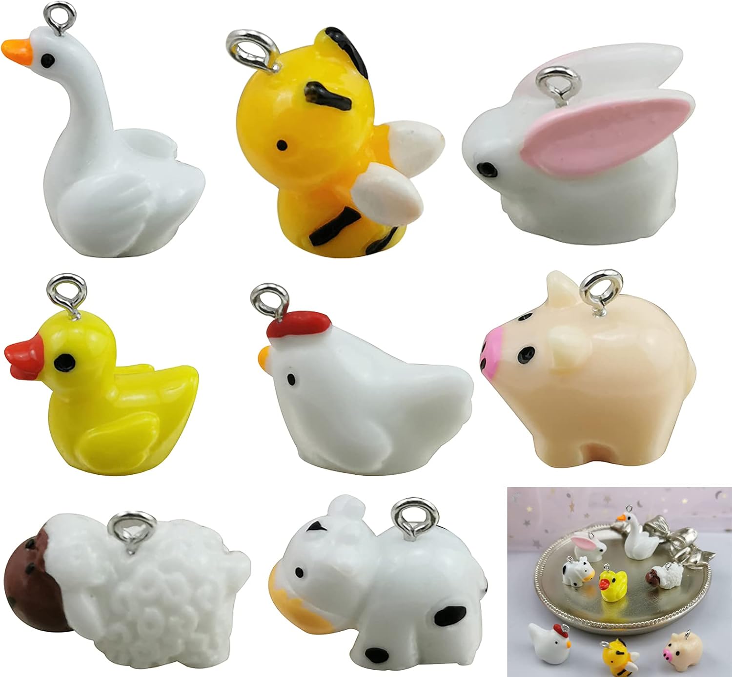 cute animal charms