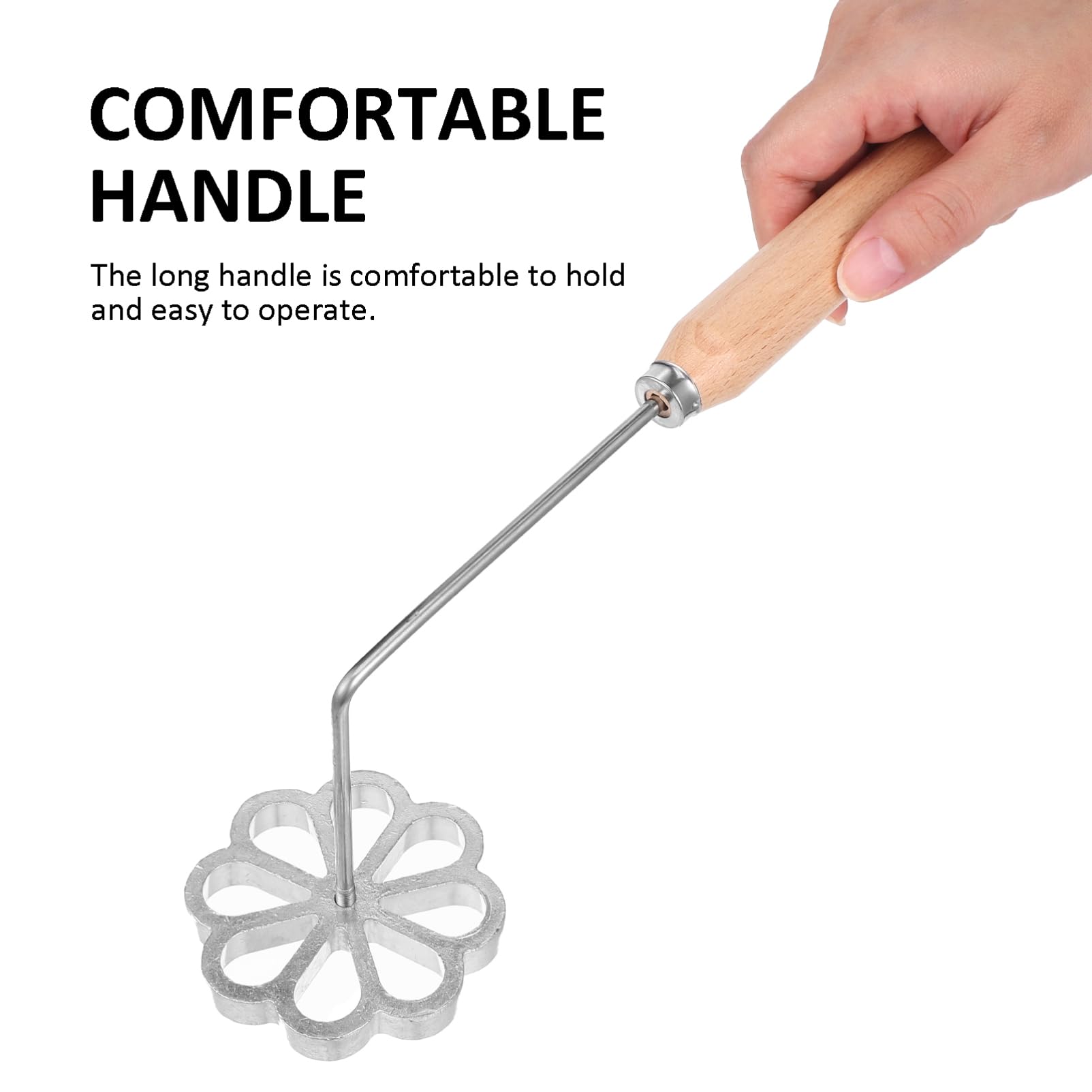 Stampo Resistente di Manico Lega a Bunuelos in e Alluminio con Usare Forma di Fiore Facile da Decorativi Dolci Fatti Casa e Biscotti