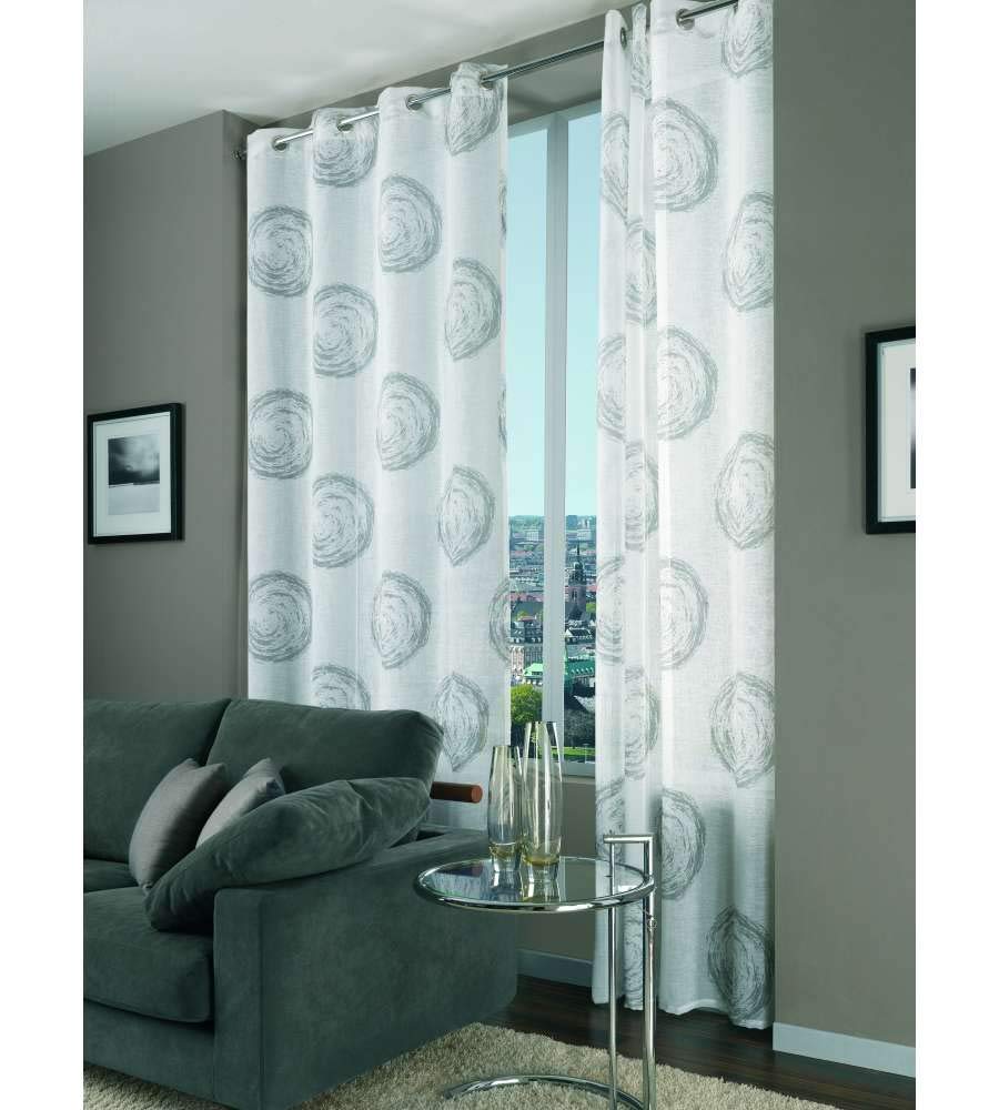 Home Collection VOR135 Vortex Curtain, Polyester, Taupe 140 x 280 cm, W 55.1" x L 110.2" (1 Panels) - Image 3