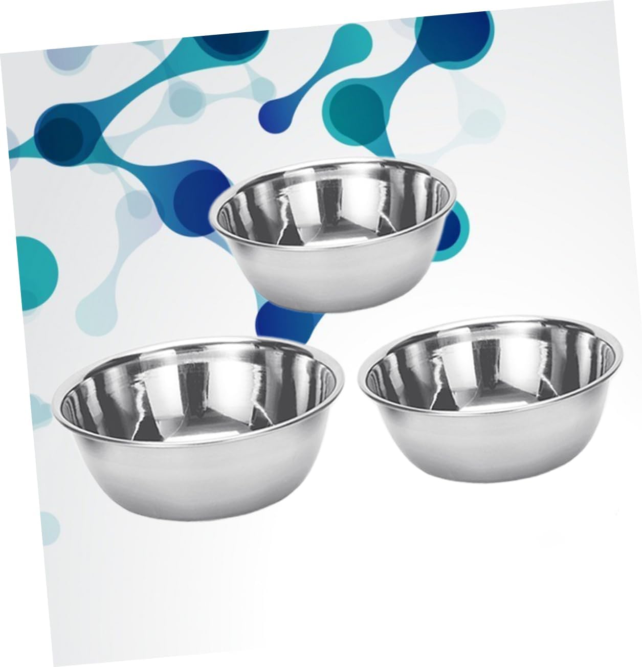 3pcs Stainless Steel Multipurpose Bowls Iodine Bowls for Home Salon Lab Use Easy to Clean
