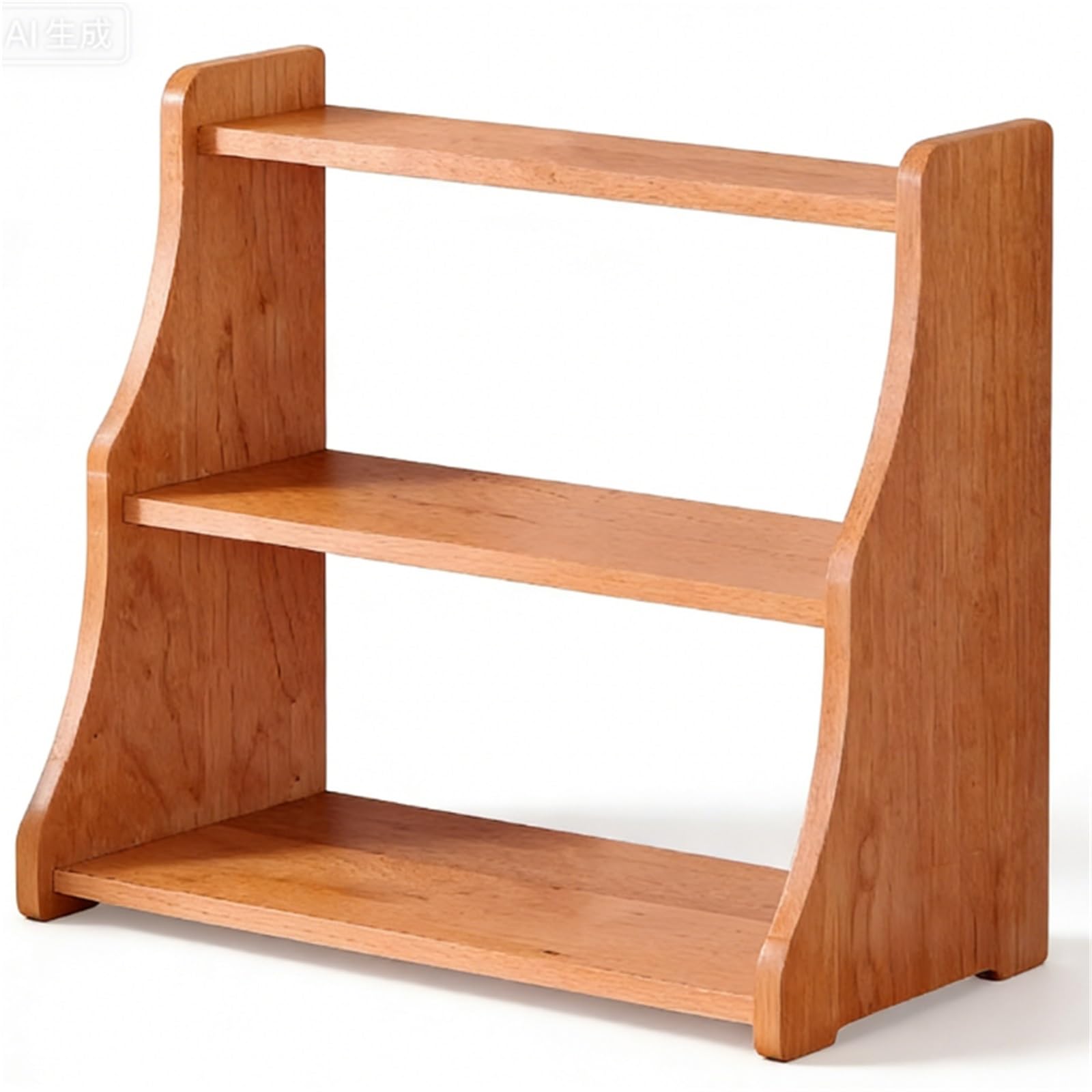 CYairong-22 Cup Display Shelf Solid Wood Storage Multi-Layer Cup Holder Desktop Chinese Retro Display Coffee Mug Display Rack(Walnut Wood Color)