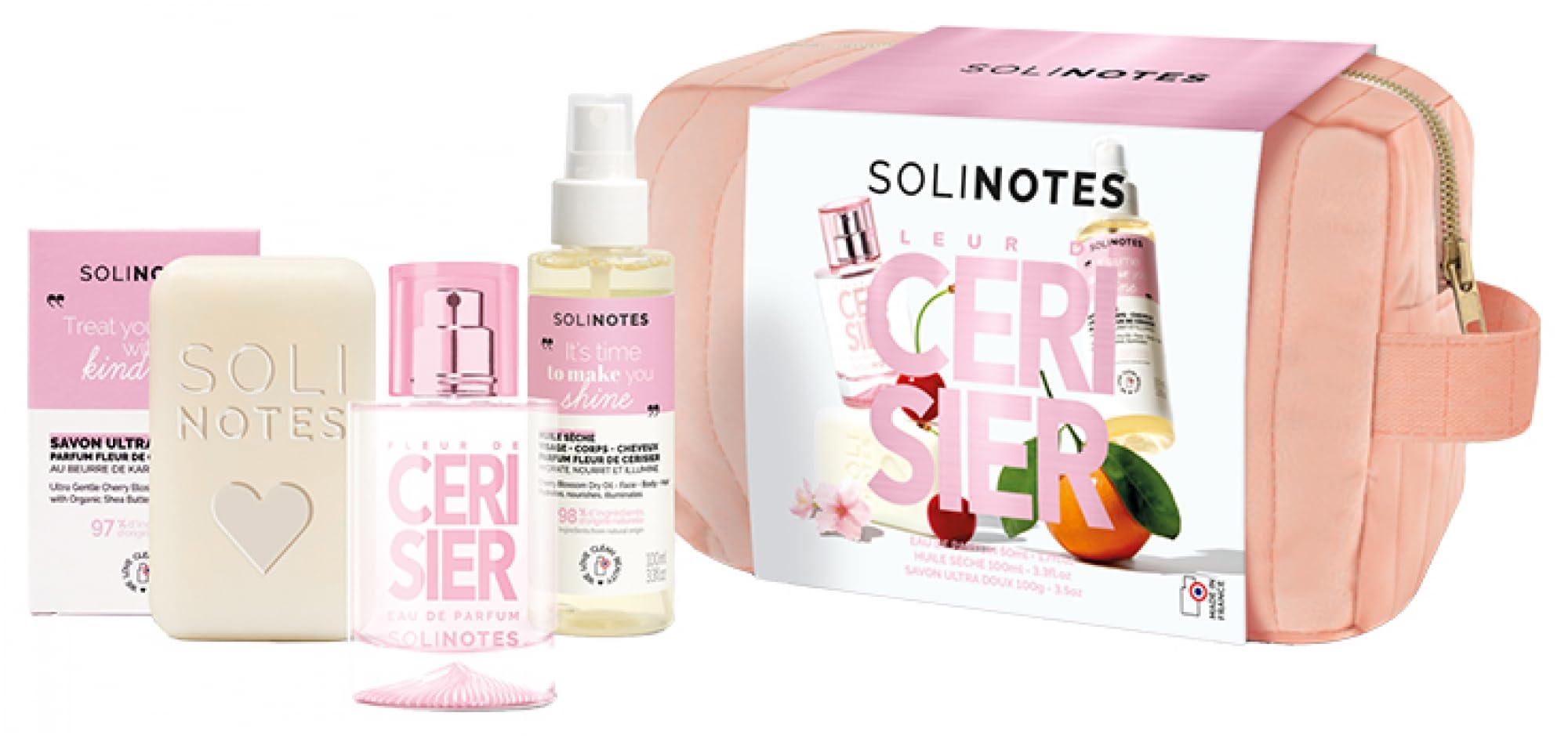 Solinotes Fleur de Cerisier kit anti-peau sèche parfum durable - 2