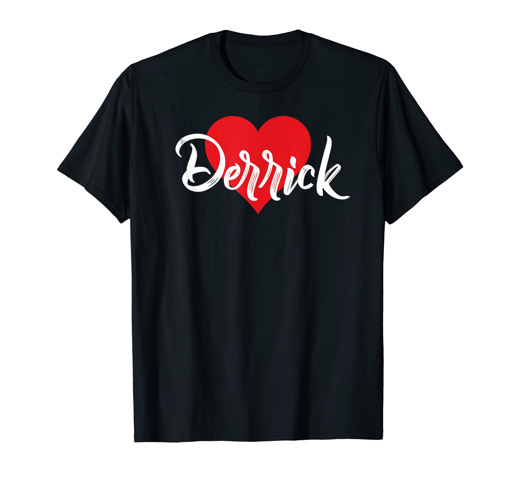 Cool Named Personalized Heart TeesI Love Derrick First Name Tshirt I Heart Named T-Shirt