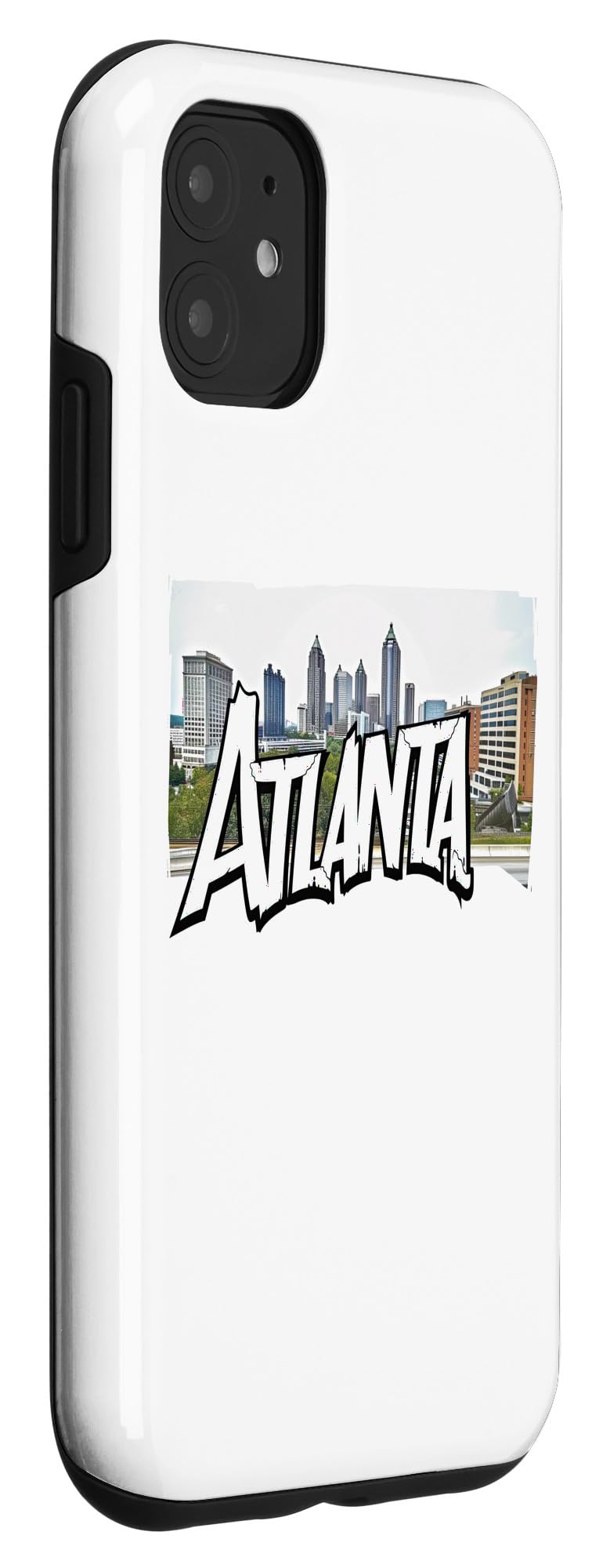 iPhone 11 Atlanta City Skyline Graffiti Street Art Handstyle USA Case - Image 3