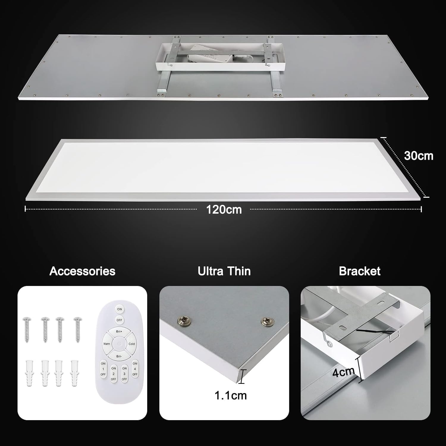 Wofi 11213 - Dimbare LED Plafondlamp ICA LED/52W/230V AB