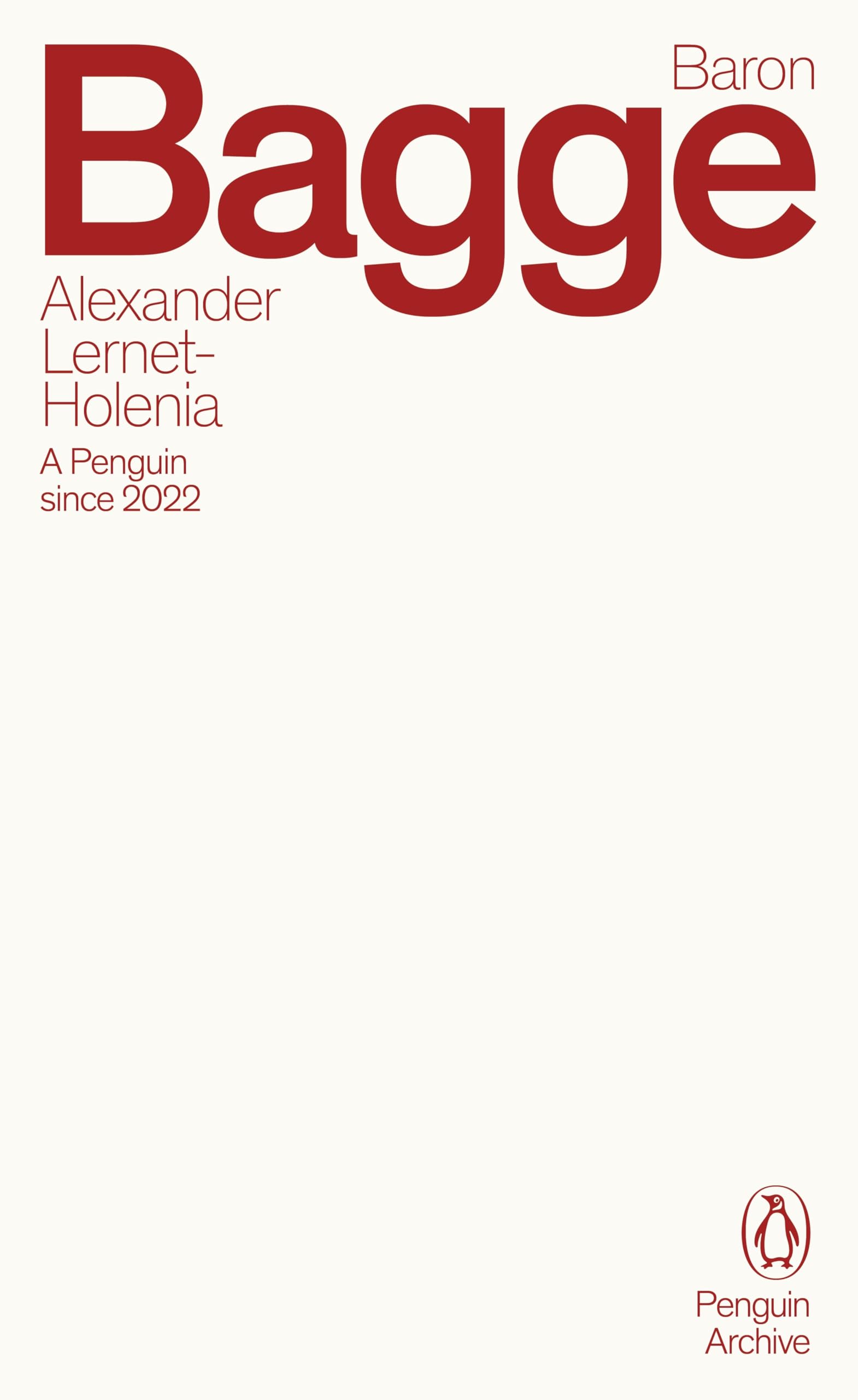 Baron Bagge: Alexander Lernet-Holenia (Penguin Archive)