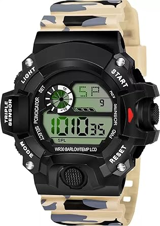 Rozti Multi-Function Stylish Sports Amazing Look Cool Style Digital Watch for Boys and Girls & Unisex [Yellow Color]
