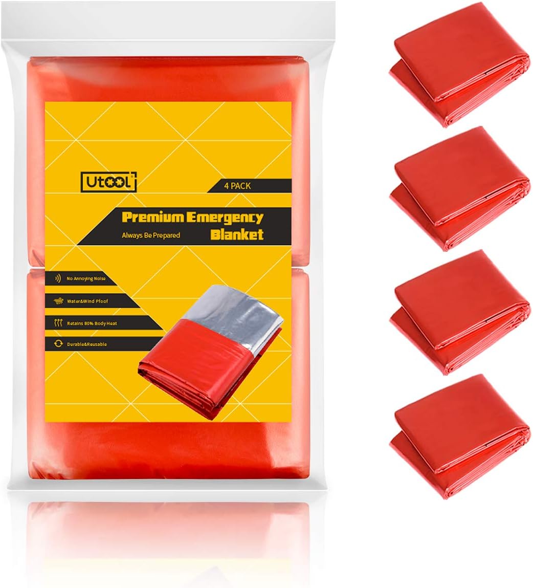 Premium Emergency Blanket 4 Pack