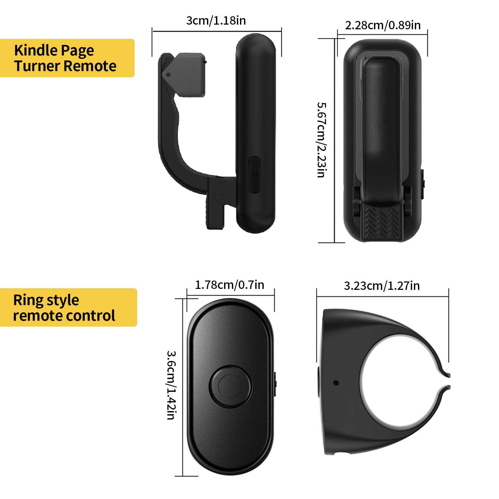 Pagina Turner - Remoto Control Pagina Turner | Pagine Di E-book Compatte Clicker Turners | Accessorio E-reader A Lungo Durata | Per Uomini Ragazze Donne