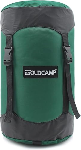 GoldCamp Saco de compresión, 40% más de almacenamiento. Saco de compresión de 18L30L43L49L65L, saco de dormir impermeable y ultraligero, equipo de