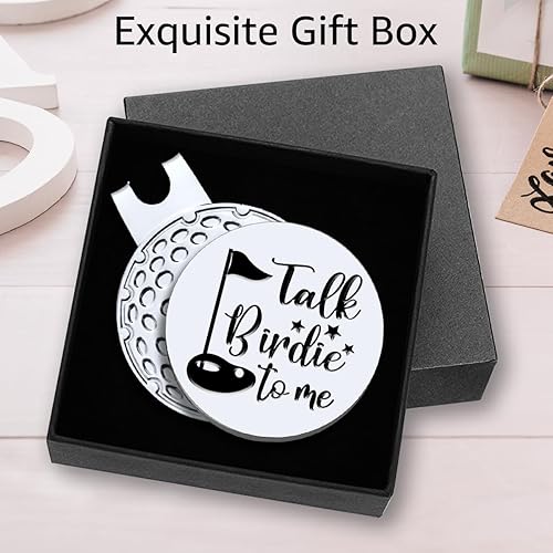 Miniatura 3 de Hafhue Marcador de pelota de golf Talk Birdie to Me con clip magnético para sombrero, accesorios de golf divertidos y regalos de golf para hombres,