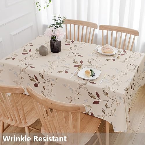 Miniatura 3 de JZY - Mantel de vinil resistente para mesa de cocina o comedor - Mantel de PVC lavable para mesa rectangular