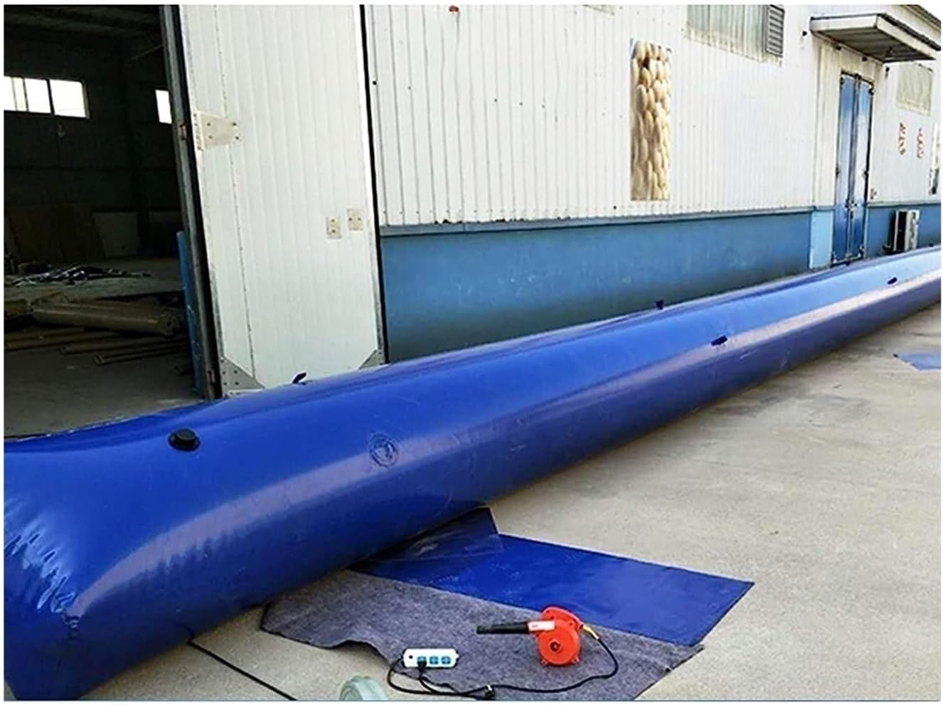 Portable Water Bladder Bag Collapsible and Durable, PVC Large Capacity Cube Water Tank for Outdoor Transport Water Gardening Watering, Customizable (Color : Blue, Size : 1000L/1.5x1x0.7m)