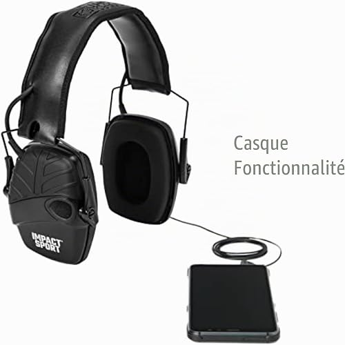 Howard Leight by Honeywell Impact Sport Sound Amplification Electronic Shooting Earmuff, Black - 7