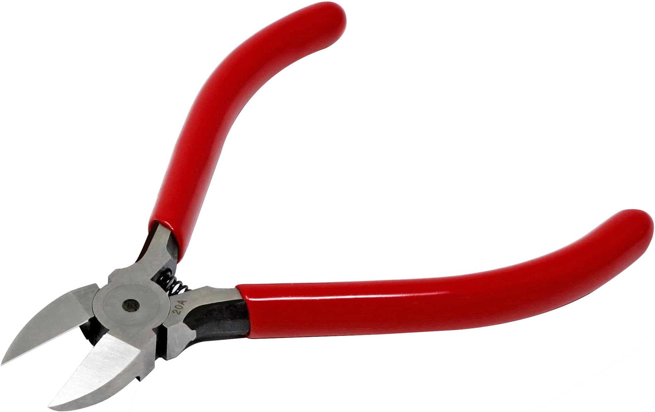 4.0" Flush Cutter Side Cutter Wire Cutter Pliers Nippers Repair Tool, Red, Chrome-Vanadium Steel