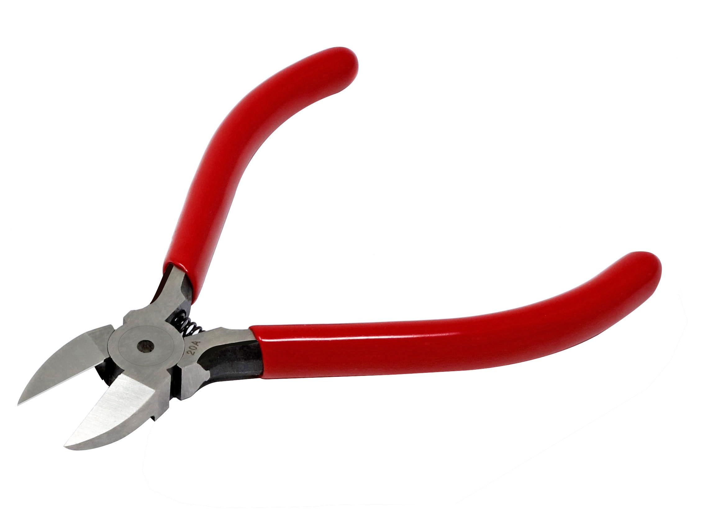 iexcell4.0" Flush Cutter Side Cutter Wire Cutter Pliers Nippers Repair Tool, Red, Chrome-Vanadium Steel