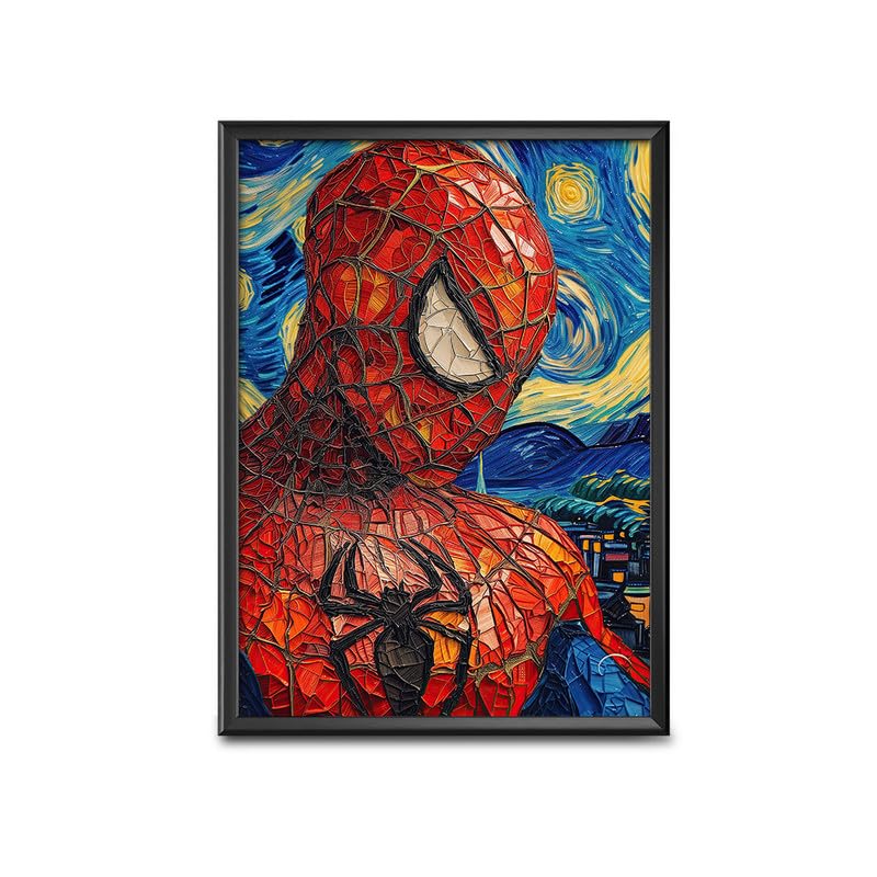 Home Decor Frames - Spider Man Modern Art Wall Framed Paintings for Office, Dining, Living Room Decoration (8inchx12inch,Framing with Leminated Poster),FWBMARV561-picture-11