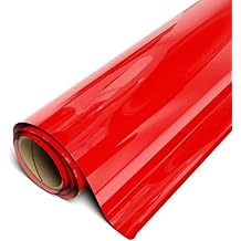 Siser EasyWeed Iron-On Heat Transfer Vinyl - 12 Inches x 12 Inches Bright Red Compatible with Siser Romeo/Juliet & Other Professional or Craft Cutters - Layerable - CPSIA Certified
