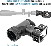 Vista 2 de Soporte adaptador de cámara lateral para mira – Compatible con cámara de acción GoPro Hero 13 12 11 10 9