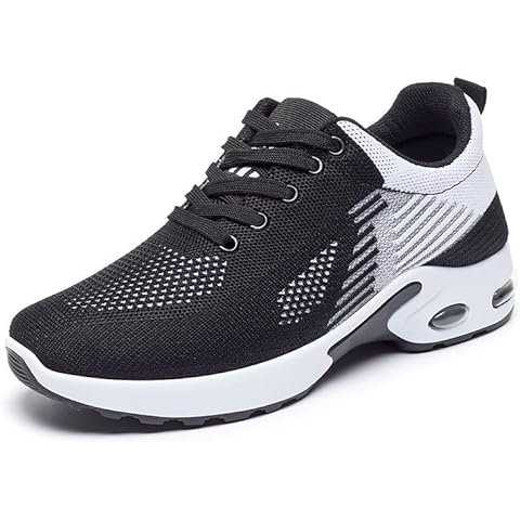 FKKFYY Women's Casual Running Shoes Black Cover