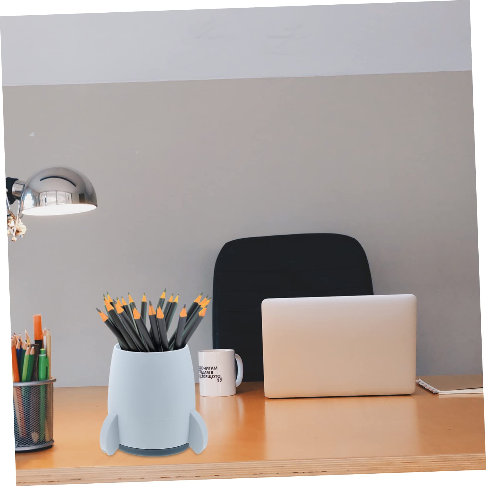 HOMSFOU 3 Ensembles Stylo Seau Stockage Porte-crayon Pot À Crayons Petit Porte-lettre Pour Bureau Mignon Bureau Porte-stylo Transparent Des Crayons Maquillage Abdos 2 Pièces * 3