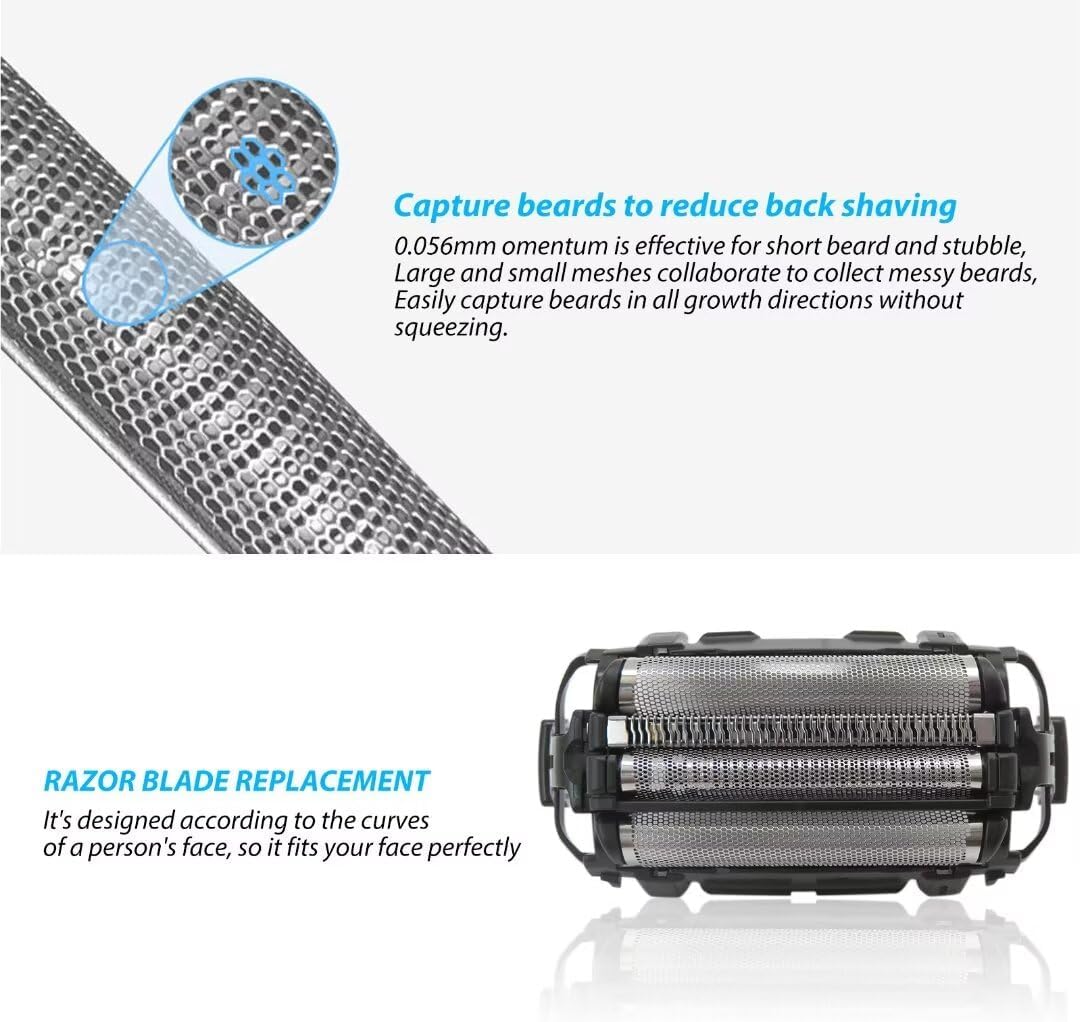 Xspeedonline WES9165PC Replacement Shaver Blades Cutter Fit for Panasonic ESLA93K, ES-LA63AA, ES-LA63-S