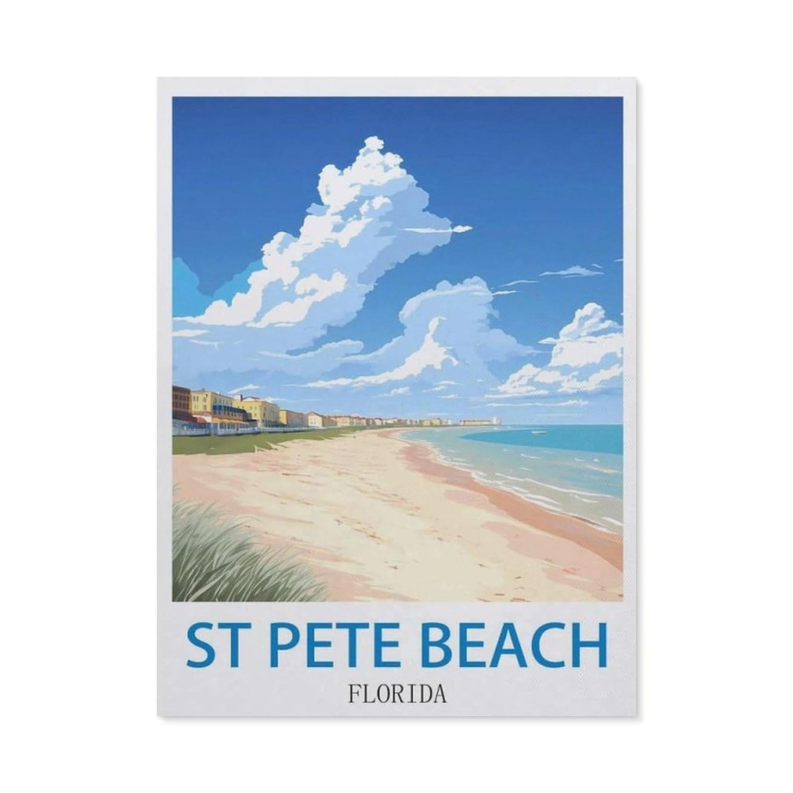 BEAYODKP Diamond Painting，St Pete Beach Florida（40x50cm）