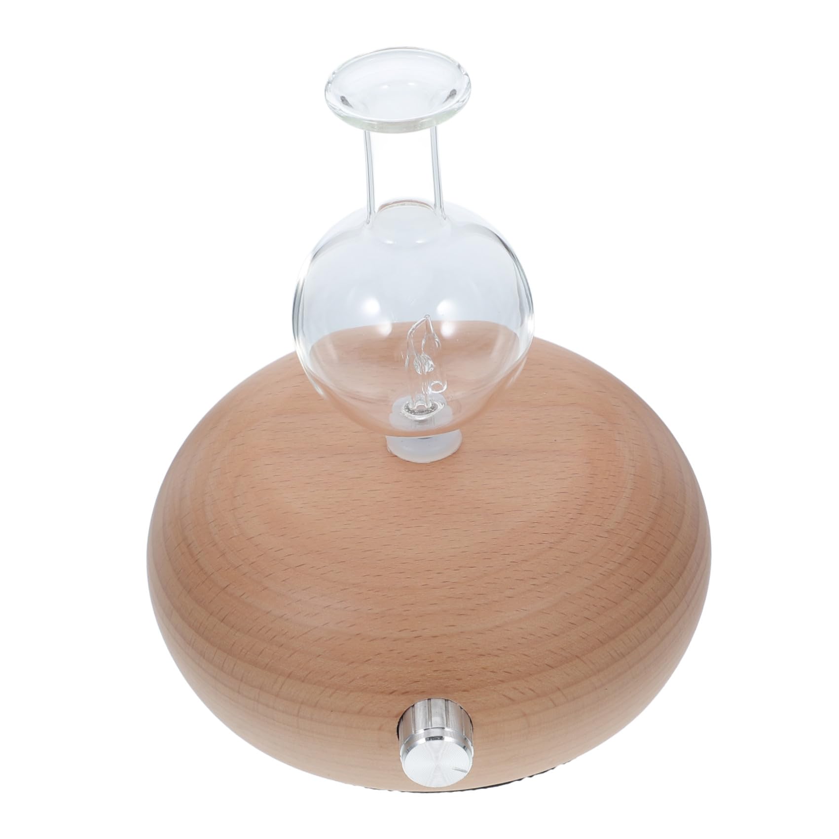 Difusor de Aceites Esenciales Hogar con Atomizador de Vidrio, Base de Madera en Color Original, Pequeño Tamaño, Máquina de Aromaterapia Eléctrica Silenciosa Agua Varios Estilos