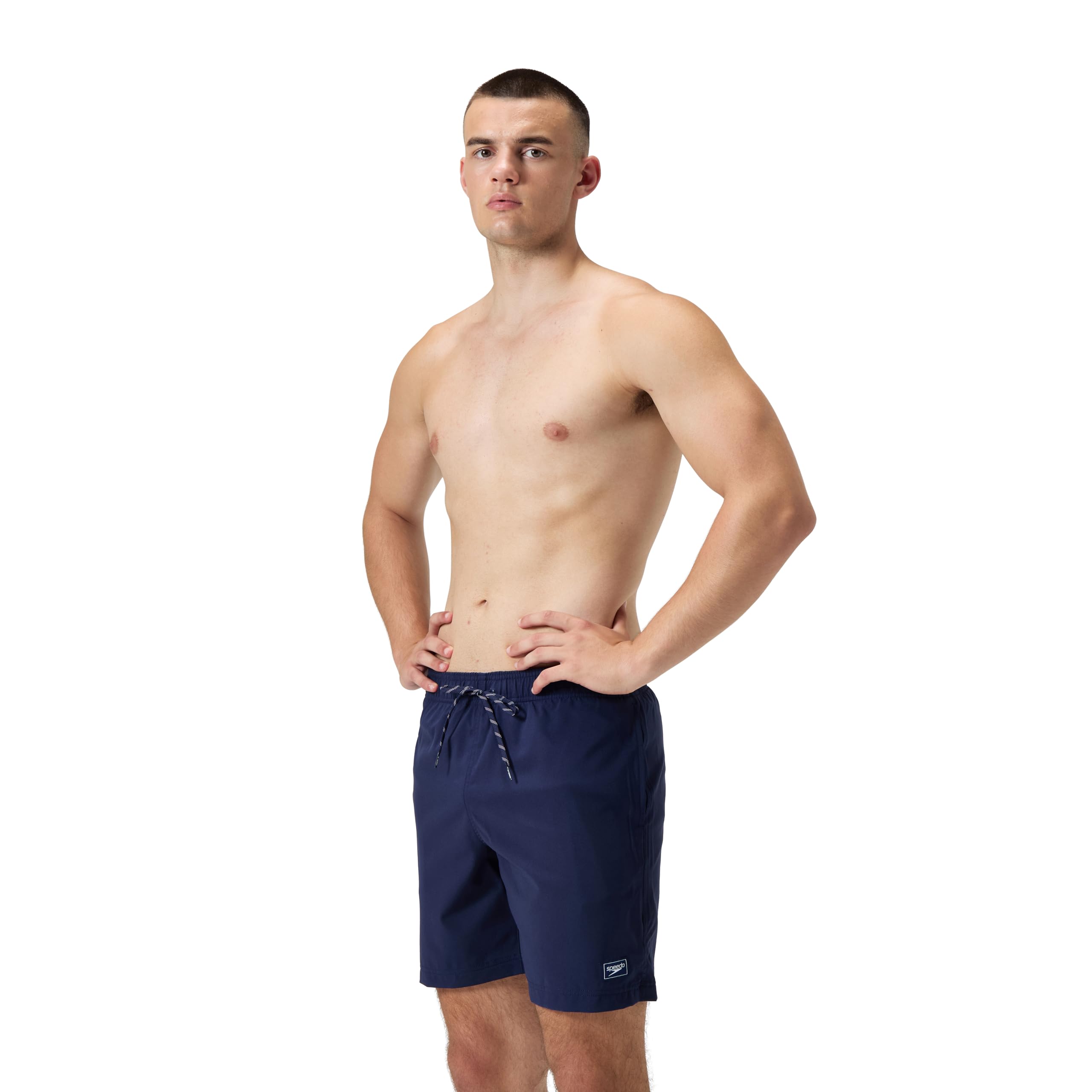 Speedo Herren Swim Trunk Mid Length Essentials Solid Badehose (1er Pack)