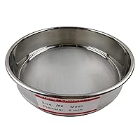 Vista 22 de LABALPHA 5 tamices de laboratorio de malla, tamiz de prueba #5 malla, 8 '' de diámetro, paño de alambre de acero inoxidable 304 (0.157 in)