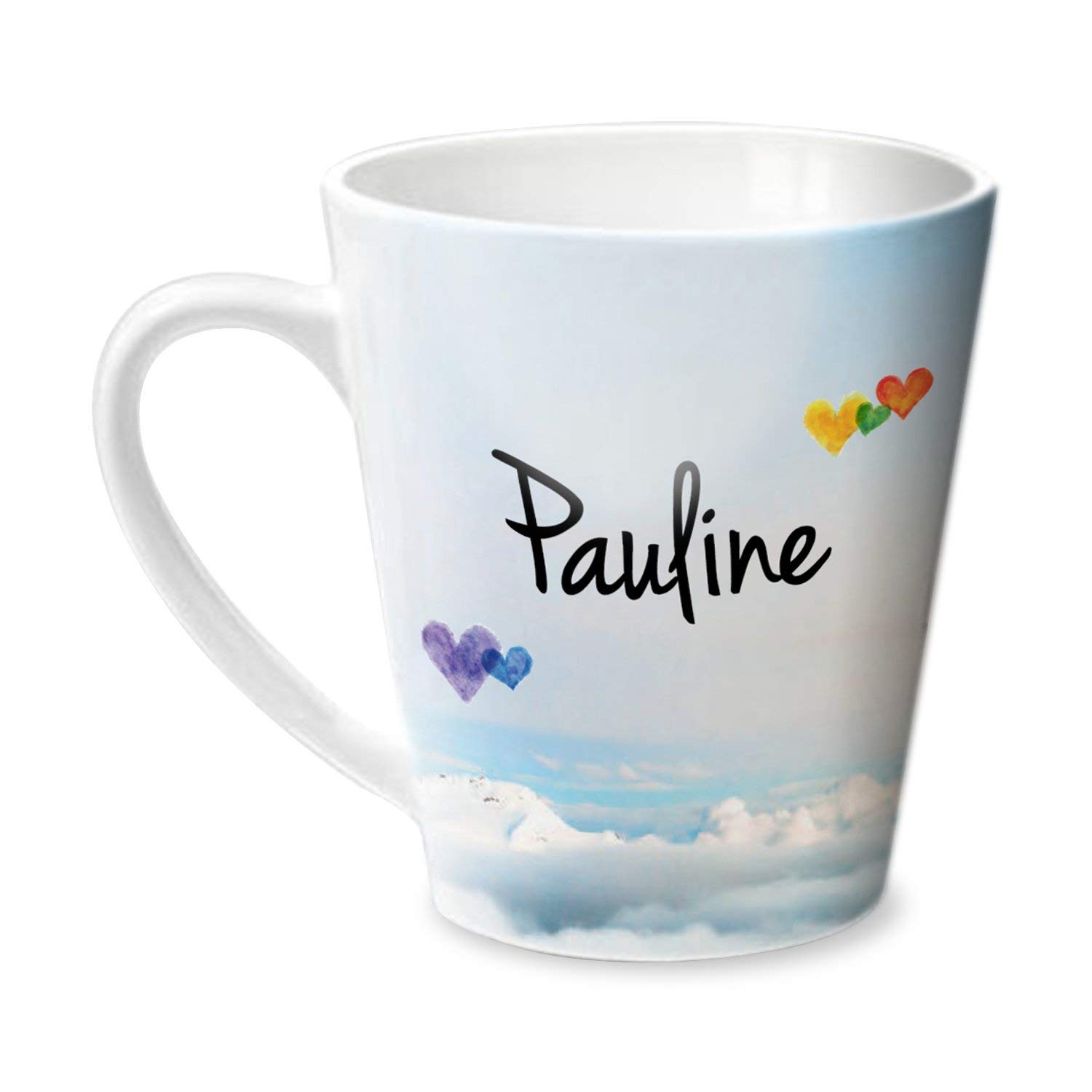 Hot Muggs® Simply Love You Pauline Conical Personalised Name Ceramic, 315ml, 1 Unit
