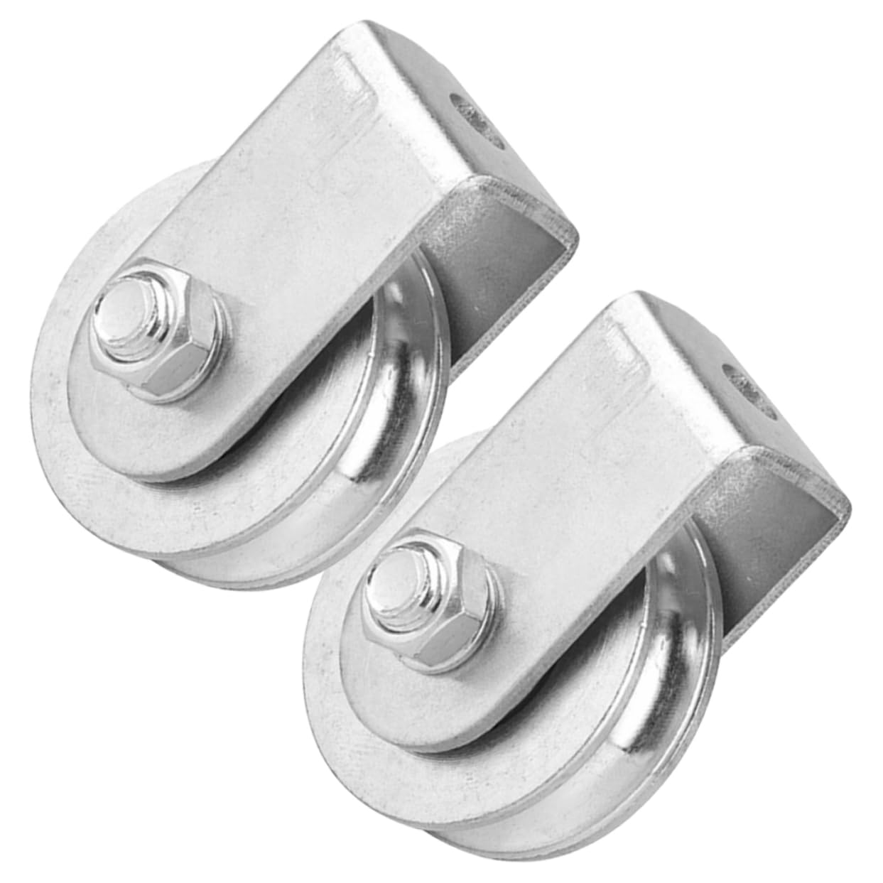 6pcs Heavy Duty Cable Pulley Wheel Steel Roller for Lifting and Rigging Load Bearing Easy Installation for Rescue Climbing and Projects