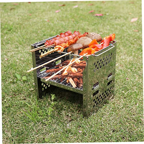Mini outil de barbecue de camping en acier inoxydable durable - 4