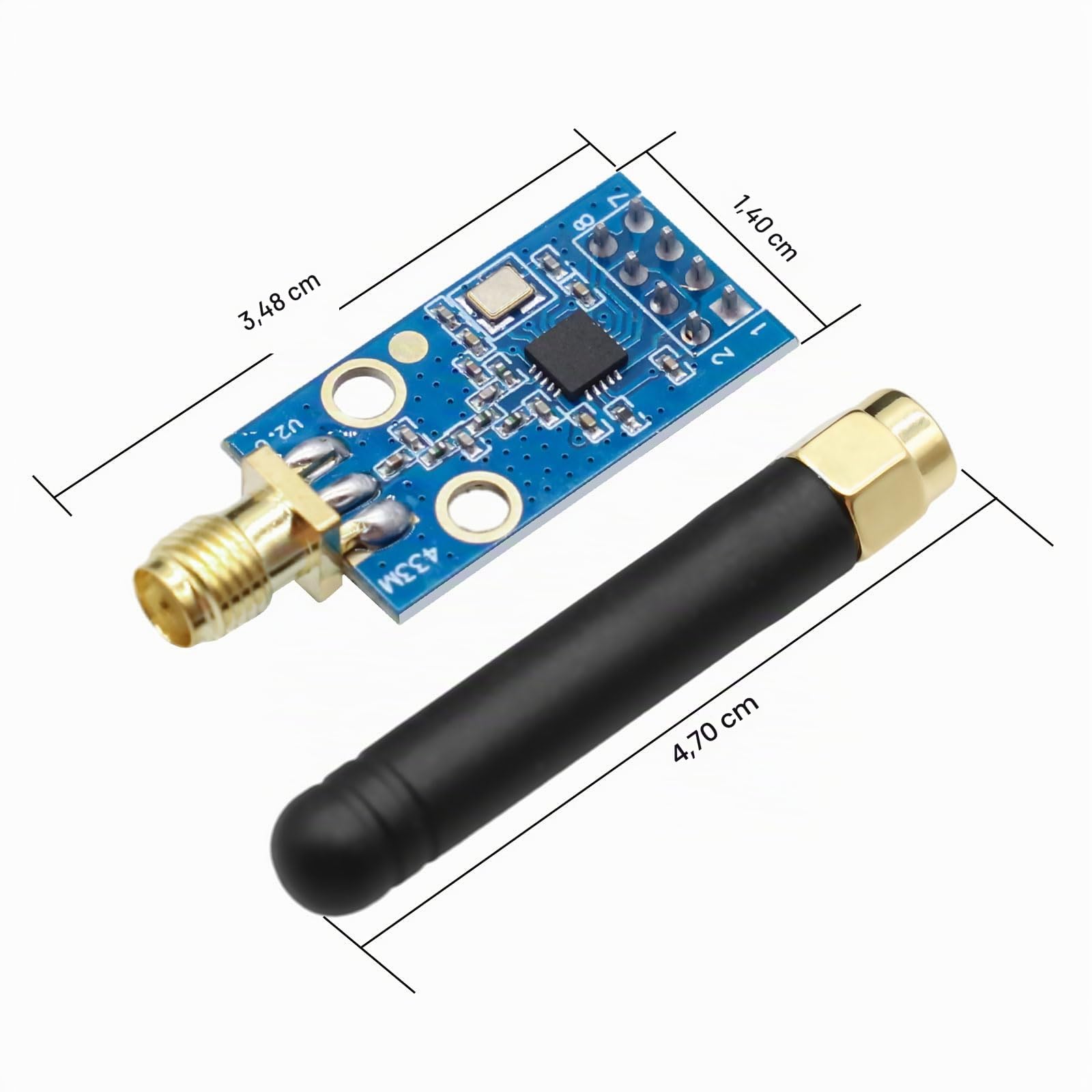 Modulo Radio CC1101 Per Flipper Zero E Arduino – 2 Pezzi Con Antenna SMA