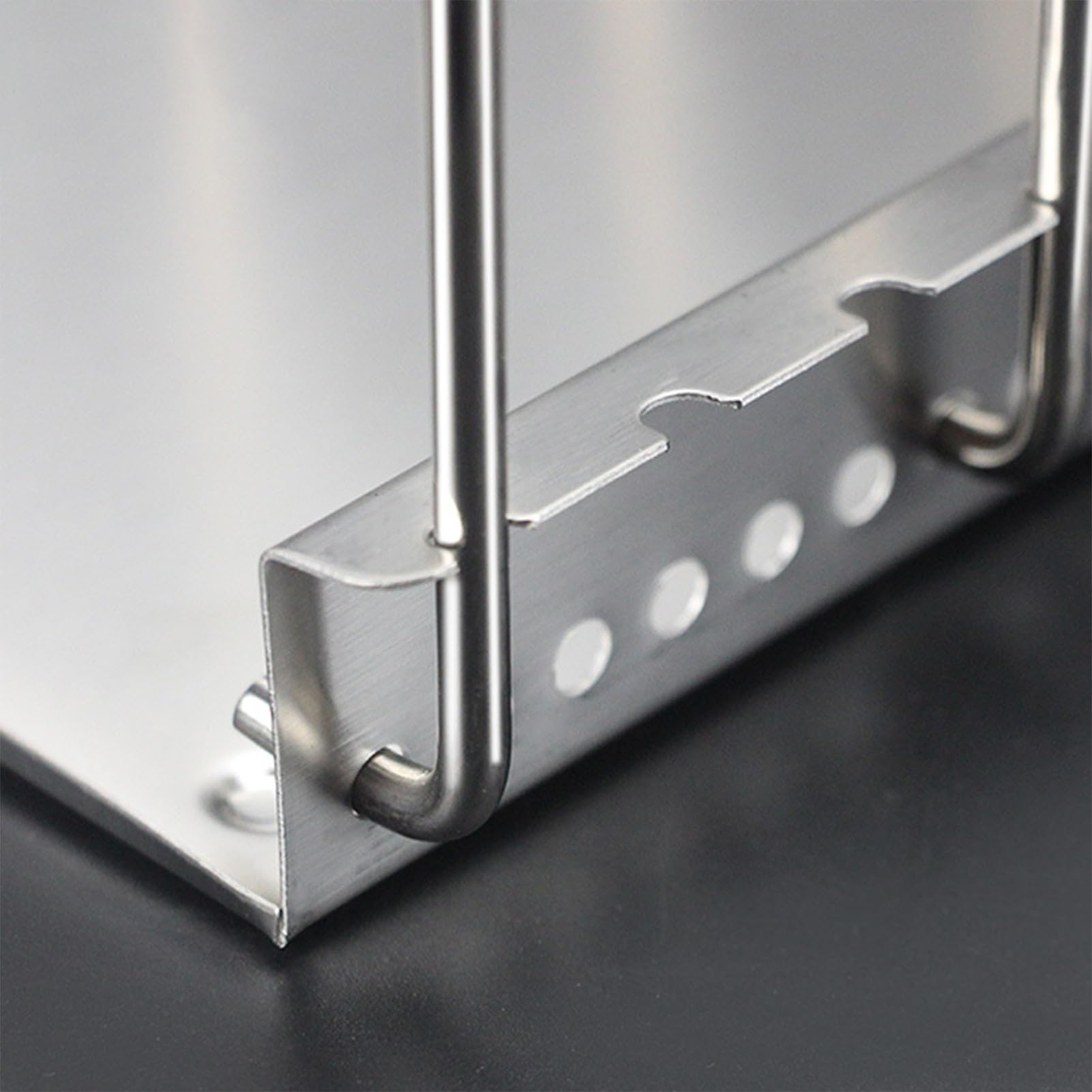 Schneidebrett- , Küchenutensilien-Organizer, 40 x 18 x 17 cm, Edelstahl