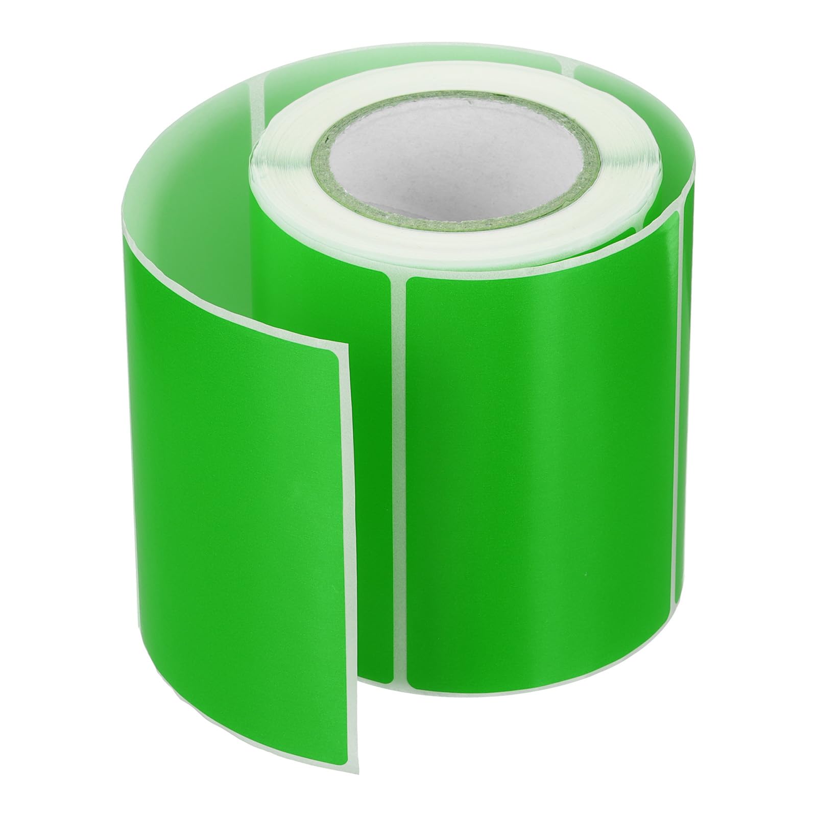 PATIKIL 2 x 3 Inch Rectangle Inventory Color Coding Labels 1 Roll, Square Self-Adhesive Inventory Label Stickers for Office Home Organization Name Tags, 250 Per Roll, Green