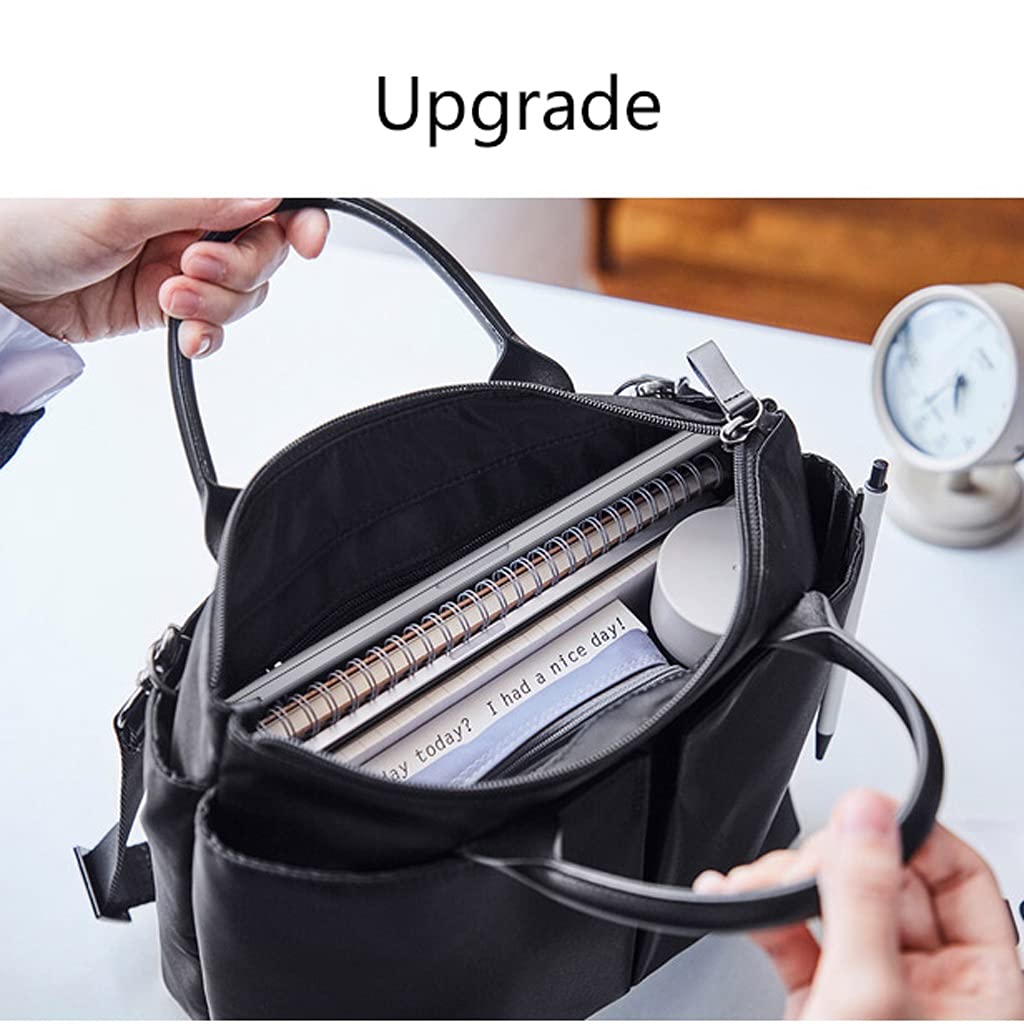 Dokumententasche Damen Handtaschen dünn wasserdicht stoßfestes Fach Großraum Aktentaschen Schulter Messenger Packung vielseitig Ausflug ins Schulbüro (Color : Grau)
